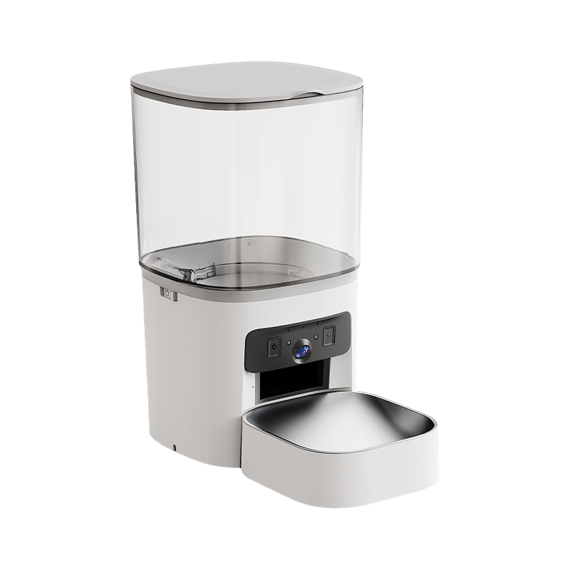 MAS-3007 6L 透明ホッパー付きデュアルレンズスマートペットフィーダー