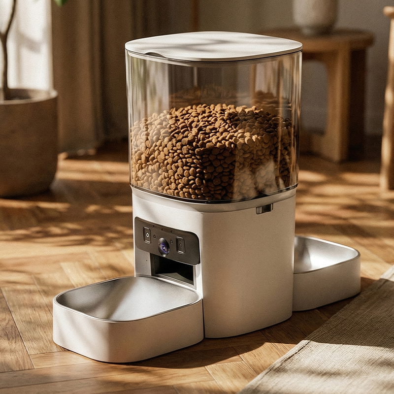 MAS-3007 6L 透明ホッパー付きデュアルレンズスマートペットフィーダー MAS-3007 6L 透明ホッパー付きデュアルレンズスマートペットフィーダー