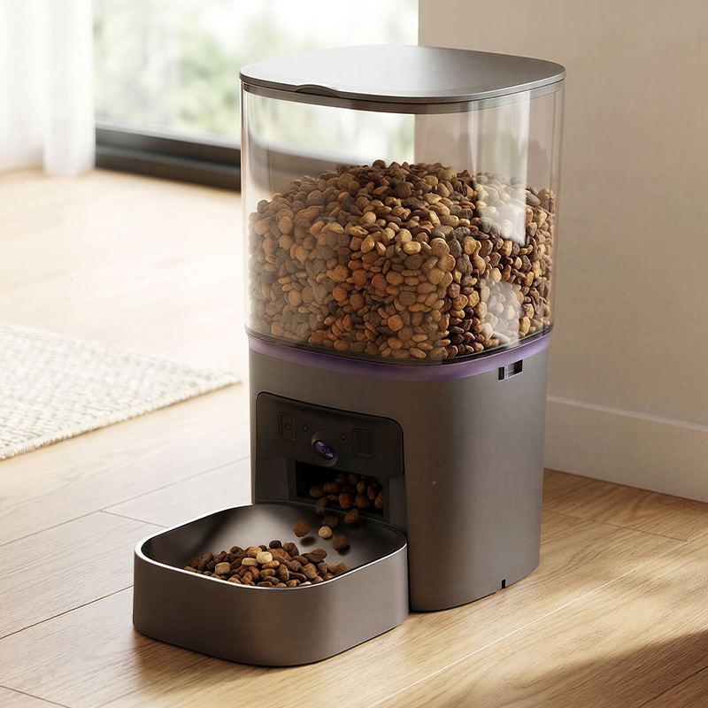 MAS-3007 6L 透明ホッパー付きデュアルレンズスマートペットフィーダー MAS-3007 6L 透明ホッパー付きデュアルレンズスマートペットフィーダー