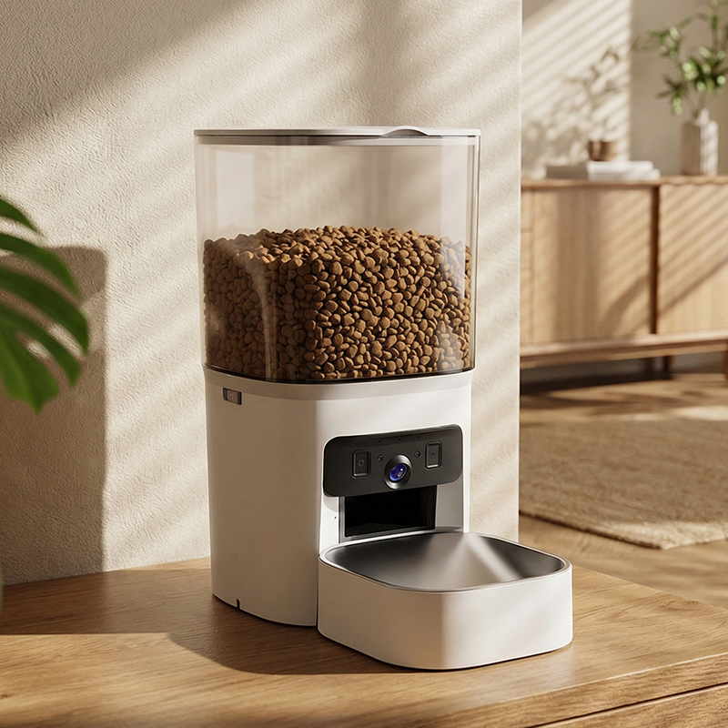 MAS-3007 6L 透明ホッパー付きデュアルレンズスマートペットフィーダー MAS-3007 6L 透明ホッパー付きデュアルレンズスマートペットフィーダー